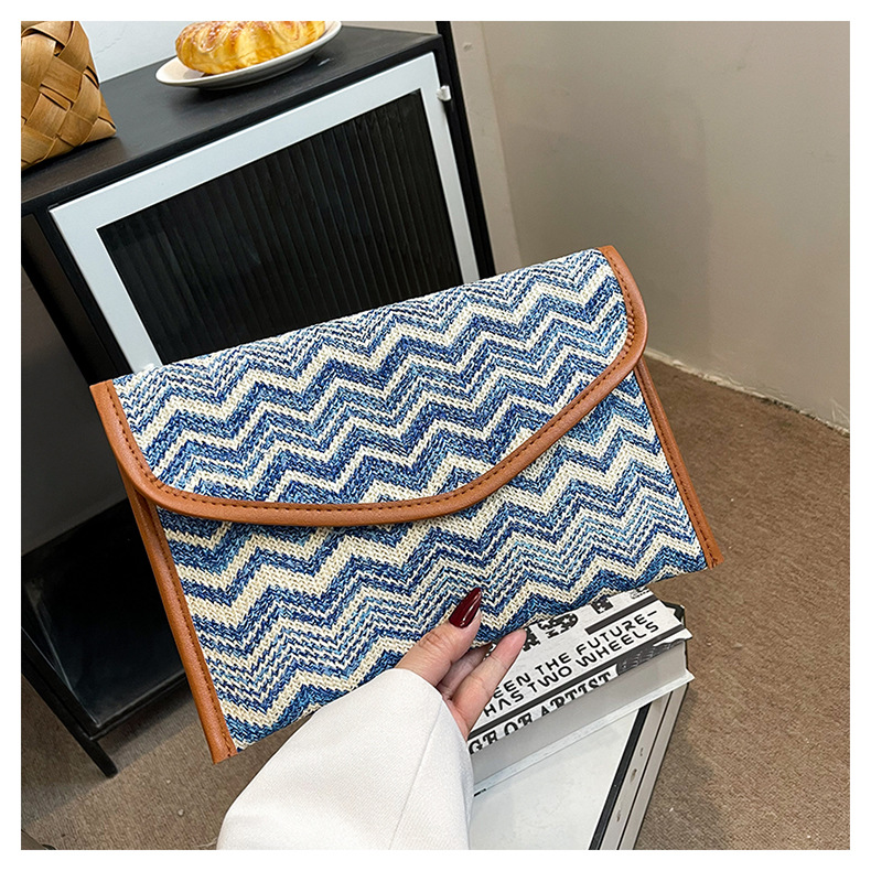 186g Weight Sewing Thread Fashion Element Flip Cover Closure Type / Strap Type Clutch Bag Bags Type Party, Street, Shopping Occasion Nylon Material Multicolor Pattern All Seasons Season Women's Gender Elegant, Streetwear Style Square Shape Medium Size Beige Pink Blue Nylon Multicolor Sewing Thread Square Clutches 14