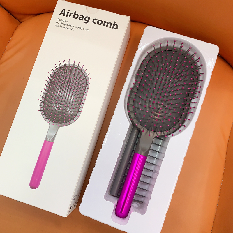Huaqiangbei Daosen Air Cushion Comb Anti-Static Fluffy Long Hair Comb Massage Hair Care Airbag Comb Two-Piece Set