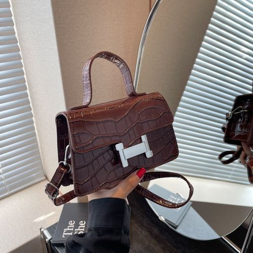  Summer New Fashion PU Top Handle Bag Shoulder Crossbody Small Square Handbag Women Bag Supports Large Wholesale Mixed Batch