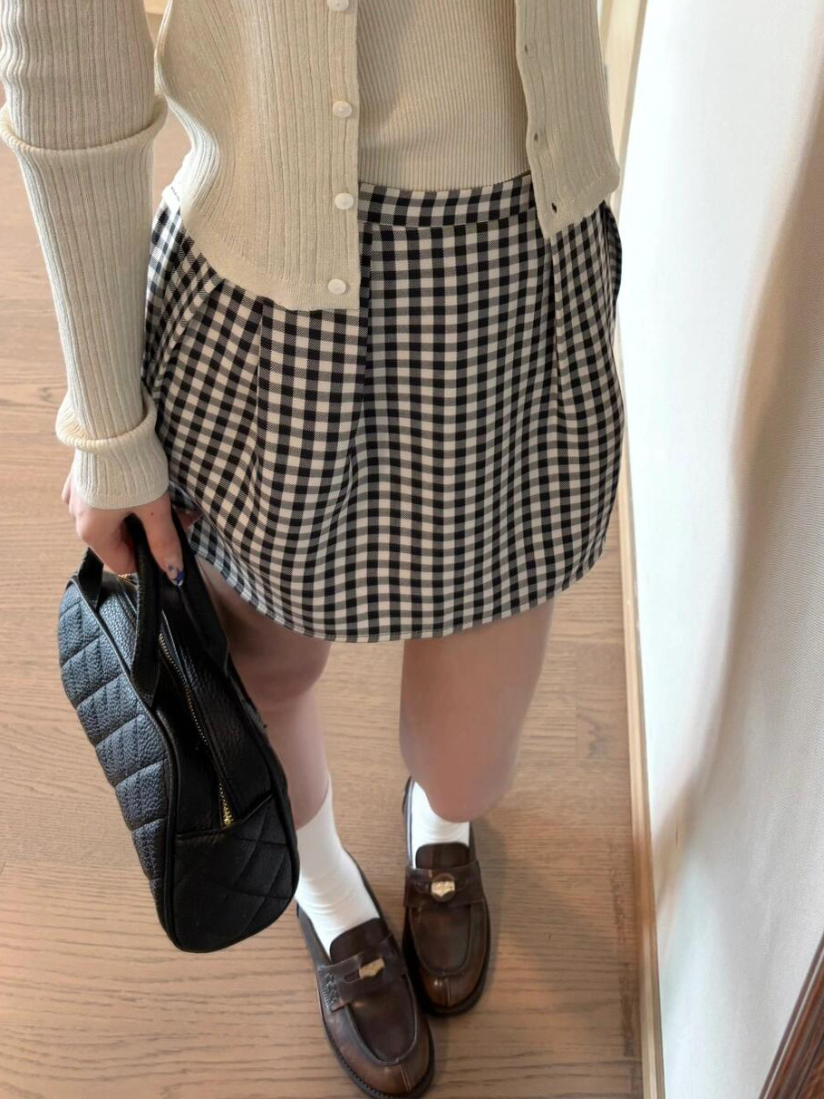 Plaid skirt