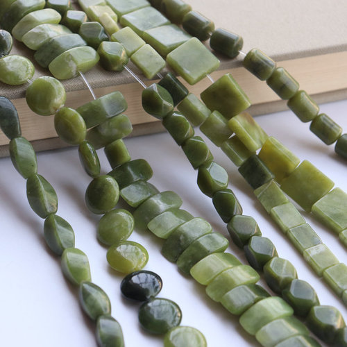 Southern Jade Series Spinel Bead Accessory DIY Retro Summer Light Luxury Wind Earrings Bracelet Hairpin Material