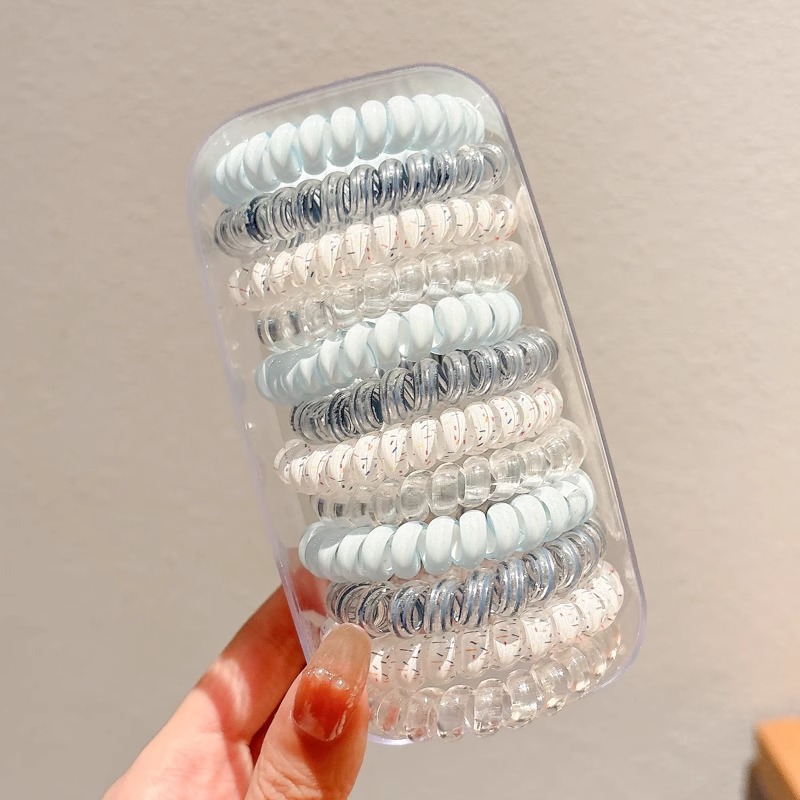 Cuerdas de cabello de cola de caballo de alta elasticidad y banda de goma duradera para niñas atadas anillo de cabello 2025 nuevo estilo simple primavera y verano cuerda de cabeza