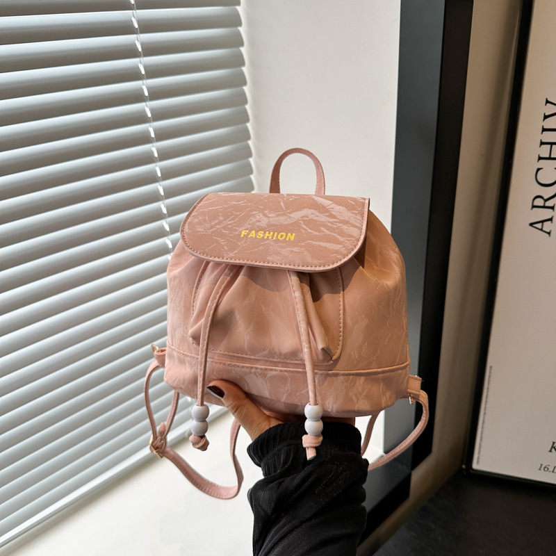 Bolsa de hombro retro estilo académico para mujeres 2024 nuevo estilo coreano simple letras portátiles bolsas de cubo de hombro de moda