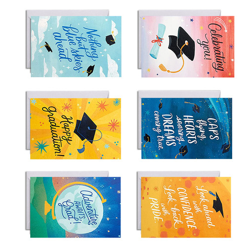 Amazon Graduation Greeting Card Set: Celebrate Academic Success with Creative Cards—Includes Envelopes, Perfect for Cross-Border Gifting