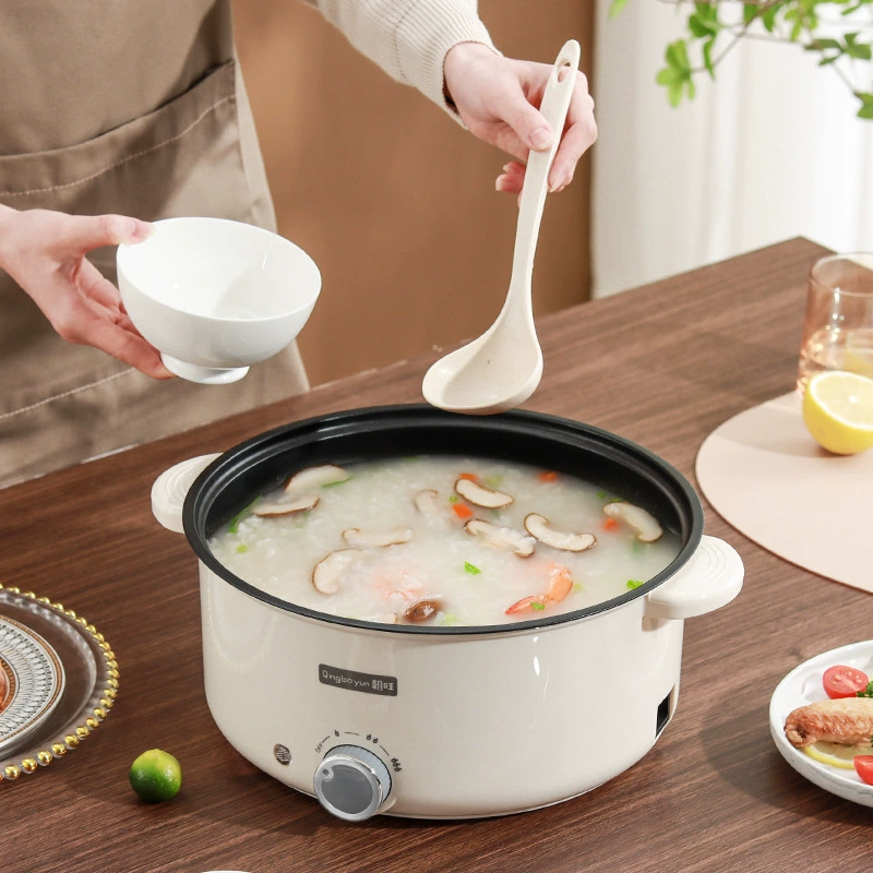 Большая емкость бытовой электрической кастрюли Pot Pot Pot Горячая кастрюля многофункциональная для готовки кастрюли для общежития Демонстрационное стиль Stir-Fry Pot Пароварка