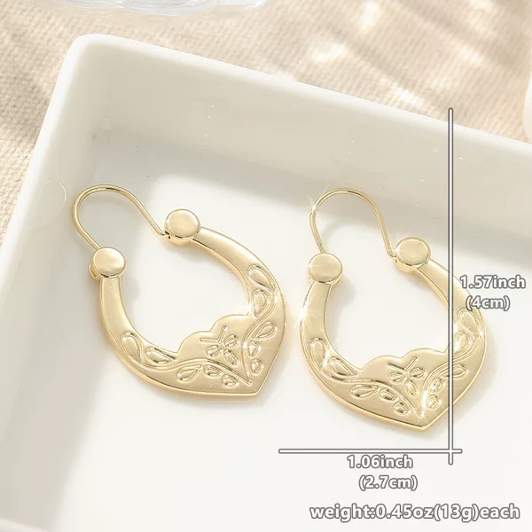 Chenyue Cross-Border Earrings European and American Style Personalized Copper Earrings Wholesale in Stock Yiwu Source