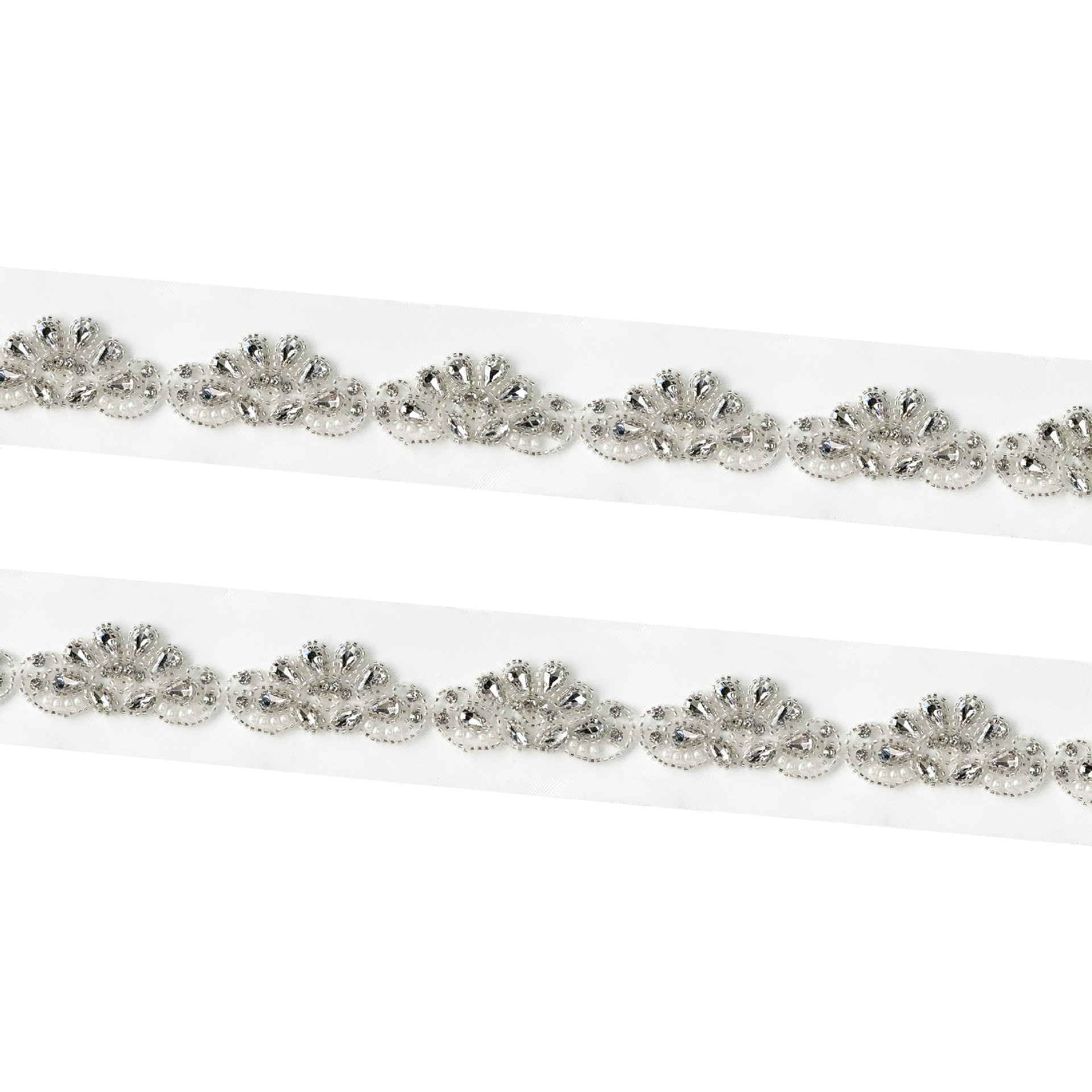 Perla pesada diamante diy mano clavado encaje cinta accesorios vestido suéter pijama decoración