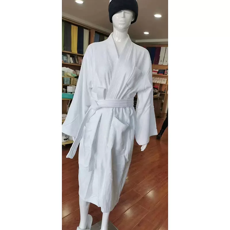 纯棉割绒酒店浴袍批发加厚保暖成人男女家居服 宾馆睡袍logo定制