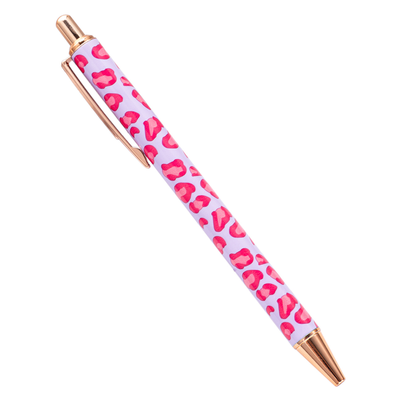 Nuevo bolígrafo de transferencia térmica creativo lindos leopardo de la niña bolígrafo de impresión multicolor bolígrafo de transferencia térmica bolígrafo de metal