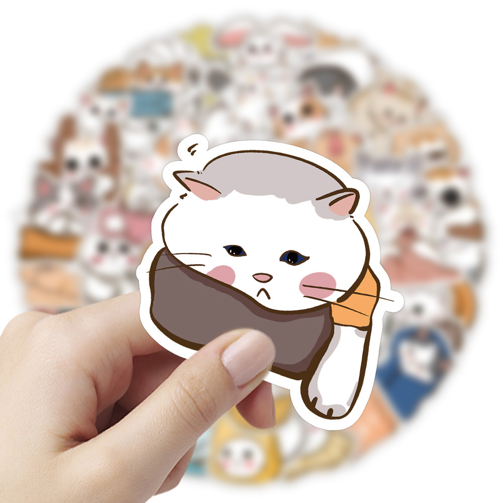 21g Weight Stickers Stationery Type 1 Set Quantity Learning Occasion PVC self-adhesive Material Animal, Cartoon Pattern Cute Style 1 Set Animal Cartoon Learning PVC Self-adhesive Cute Stickers 17