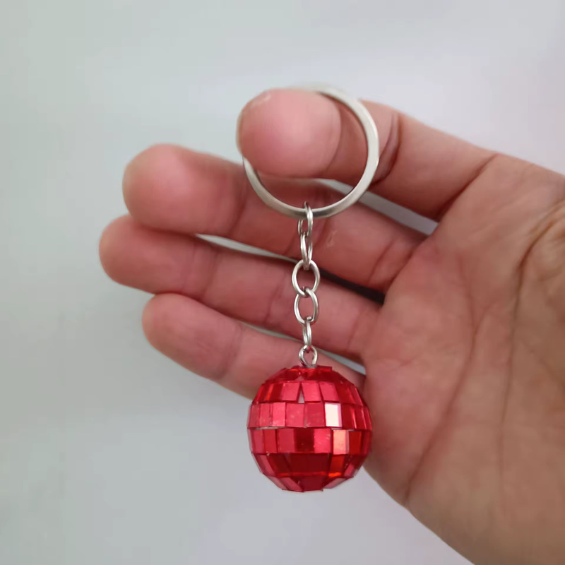 Cross-border disco ball keychain holiday gift box DISCO ball ornament creative bag car keyring pendant Cross-border disco ball keychain holiday gift box DISCO ball ornament creative bag car keyring pendant