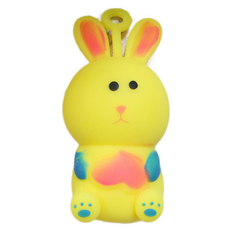 Nuevo conejo de dibujos animados pellizco juguete de descompresión rebote lento juguete de ventilación creativo TPR harina juguete de descompresión