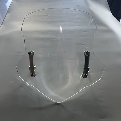 [Factory Goods Direct Supply] Applicable to Haojue UY125 Windshield Modification Accessories Adjustable Bracket Universal Windshield (Motorcycle front windshield) - adjustable-stand-40cm-high-transparent