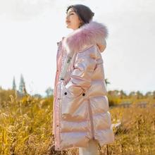 儿童羽绒棉服亮面免洗加厚2023新款韩版女童冬装中大童棉外套洋气
