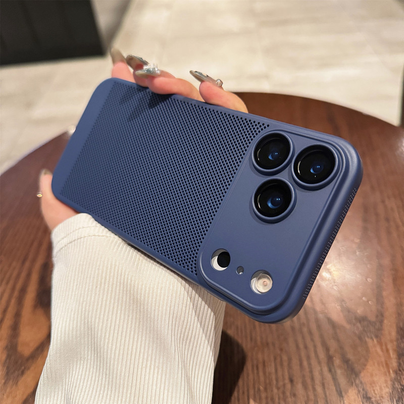适用iPhone17PROMAX肤感散热手机壳苹果16全包镜头膜防摔保护套15|undefined