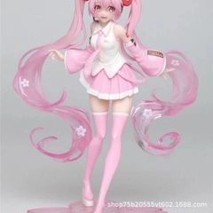 初音未来手办一代樱花初音二次元动漫童话仙境桌面机箱模型摆件