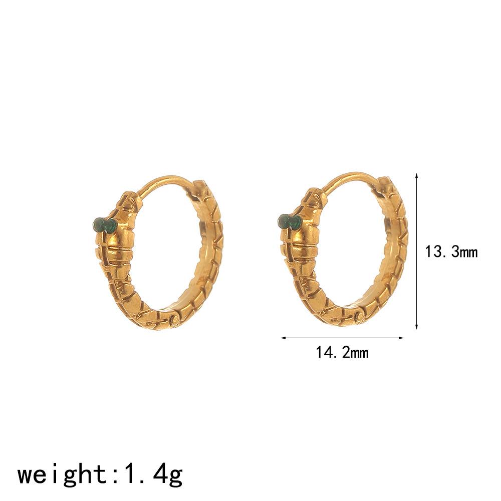 Estilo occidental retro exagerado oro de acero inoxidable mariposa flor pendientes de diseño de gama alta pendientes