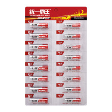 统一霸王5号7号电池16粒装1.5V干电池厂家批电商款耐用空调遥控器