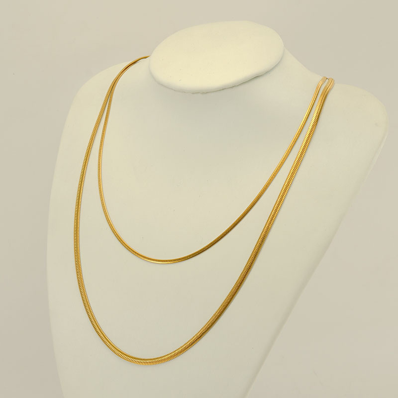 small design necklace stainless steel for men and women pearl