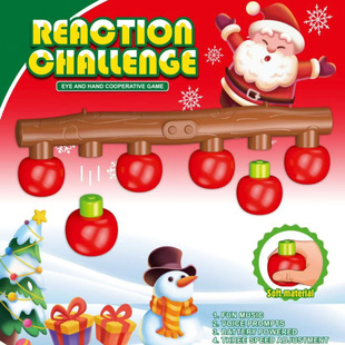 Christmas Cartoon Version of the Stick Catching Machine for Kidsren with Quick Eyes and Hands, Kidsren's Concentration Stick Catching Machine, Sensory Training Equipment, Family Interaction
