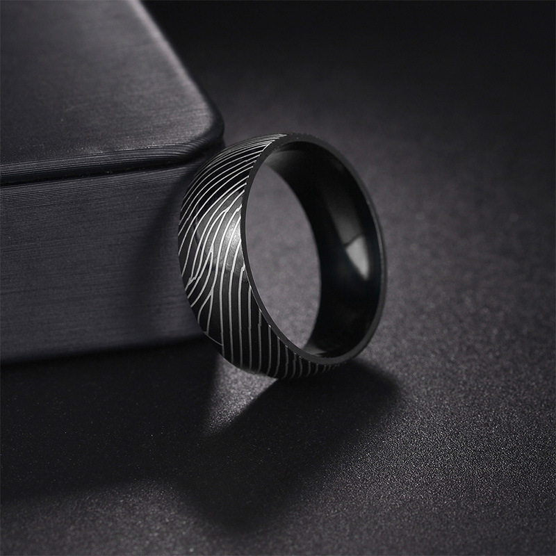 All Seasons Season Vacation Simple Style Color Block Titanium Steel Plating Men's Rings Punk Rings