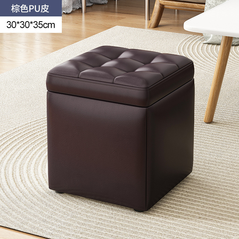 Taburete de almacenamiento, taburete de almacenamiento, puede sentarse en la puerta de la casa, probador de zapatos, banco de sofá pequeño, taburete de cambio de zapatos multifuncional