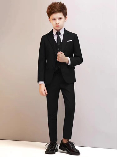 Children's suit set flower child dress piano competition host speech performance suit boy suit jacket performance