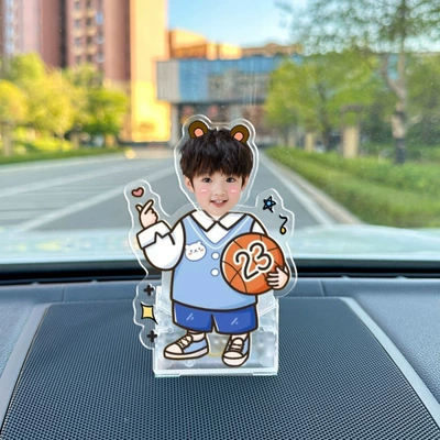 Car ornaments – solar photo car diy - vehicle-mounted-solar-battery-dual-use-model-single-person-shaking-head-f56-model
