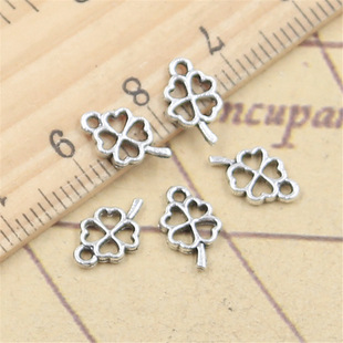 Ancient Silver Clover DIY Accessories Pendant Charm Necklace Bracelet Pendant