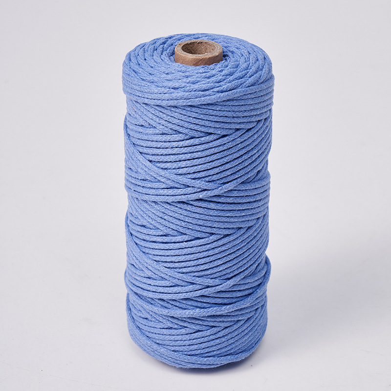 Cuerda de algodón con núcleo de 3mm, ropa de bricolaje, decoración de textiles para el hogar, cordón de algodón, cuerda tejida, tapicería de color, cuerda de algodón con corazón