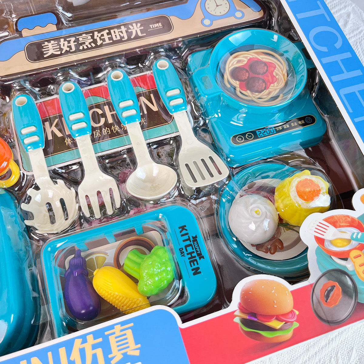 Cocina de comedor para niños casa de juegos Cocina de Inducción de juguete cocina utensilios de cocina vajilla niños y niñas entrenamiento de Kindergarten clase regalos