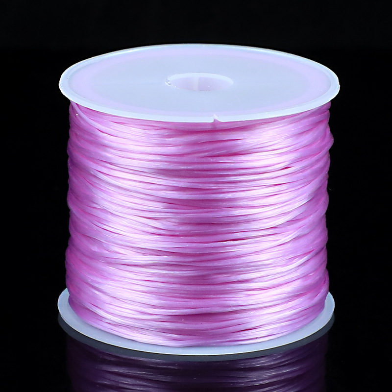 Fabricantes al por mayor línea elástica plana cuerdas elásticas cuerdas de goma cristal línea elástica perla línea de jade