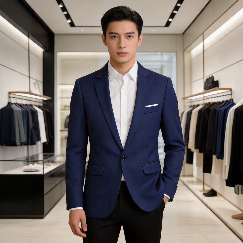 High-Volume Export Men's Slim-Fit Business Casual Suit Jacket, Light Luxury Single-Breasted Casual Wear, Commuting Formal Wear Wholesale High-Volume Export Men's Slim-Fit Business Casual Suit Jacket, Light Luxury Single-Breasted Casual Wear, Commuting Formal Wear Wholesale