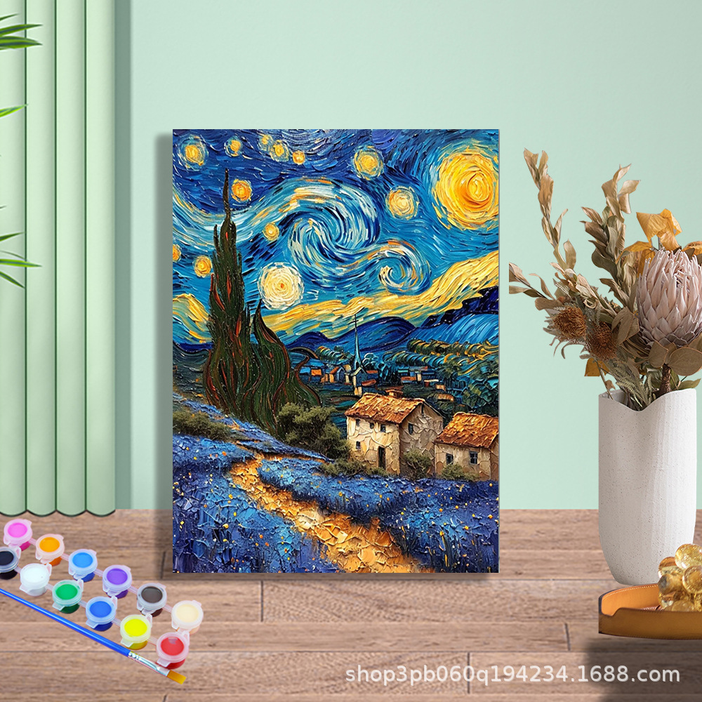 Jit transfronterizo envía bricolaje fábrica de pintura al óleo digital al por mayor arte animal pintura al óleo pintura decorativa puesto Amazon