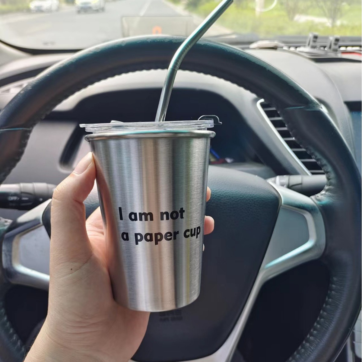350ml 는 종이컵 + 뚜껑 + 빨대가 아닙니다.