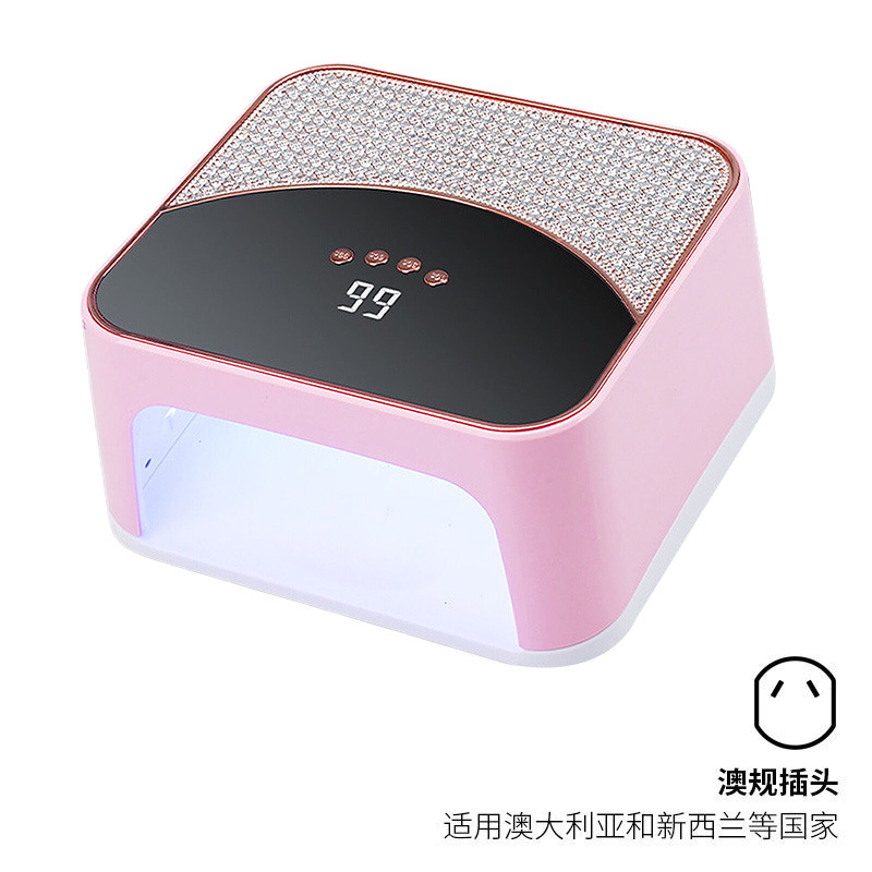 Lámpara de manicura transfronteriza, lámpara de fototerapia de manicura cuadrada de diamante, lámpara de parrilla de manicura de secado rápido, 268W para tienda de manicura de alta potencia