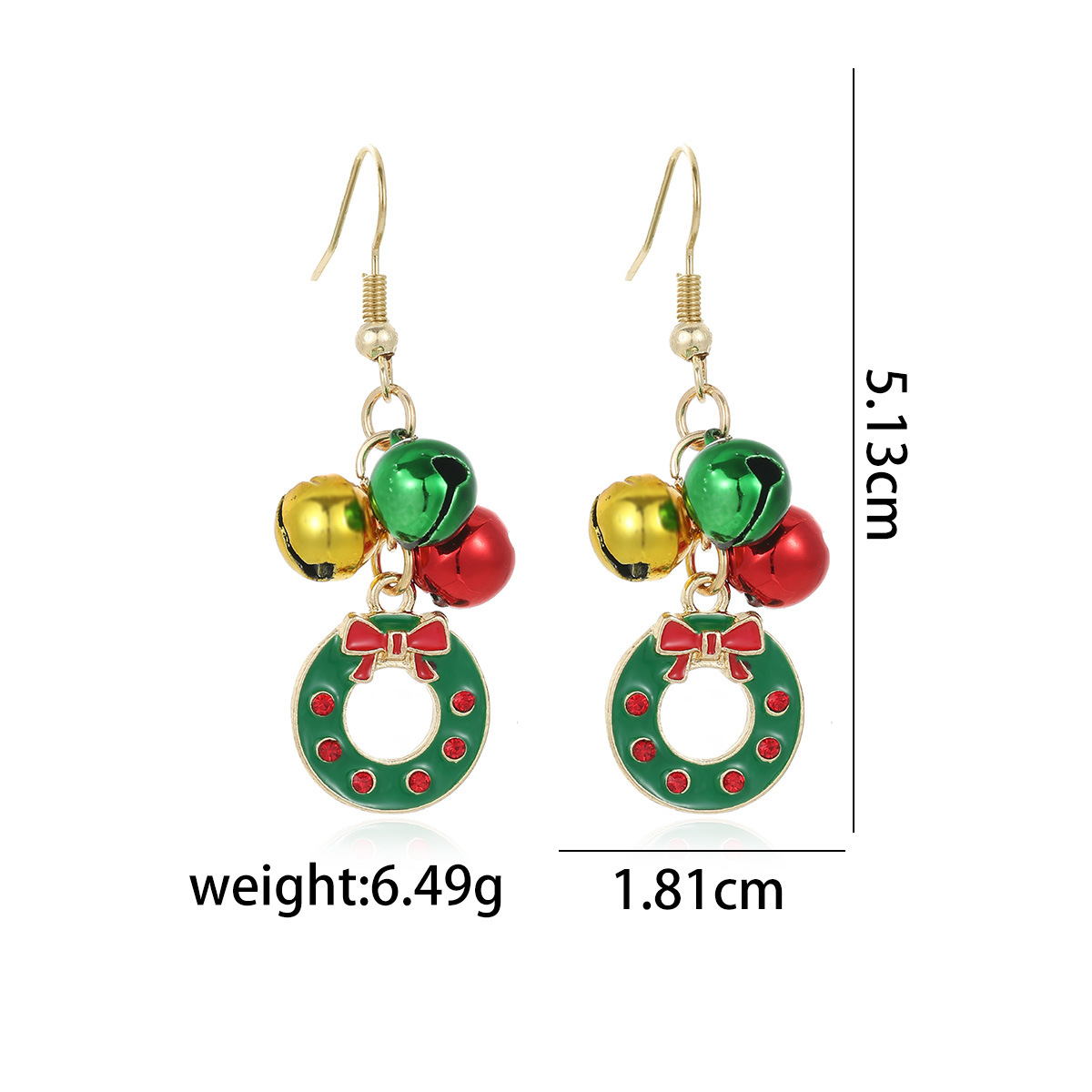 25. bell garland earrings