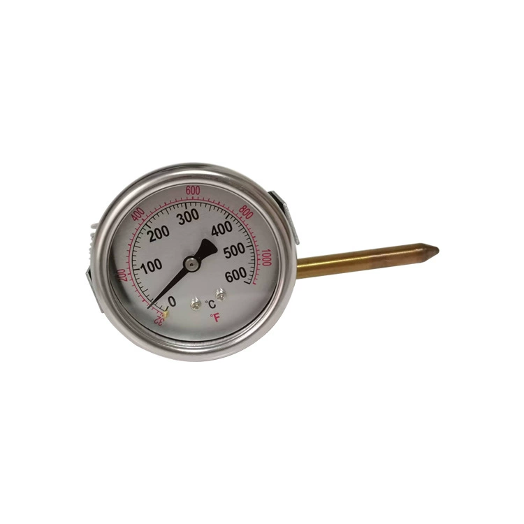 Высокотемпературный термометр для гриля для стейка, капиллярный термометр, термометр для угольного гриля, 600 ° С.