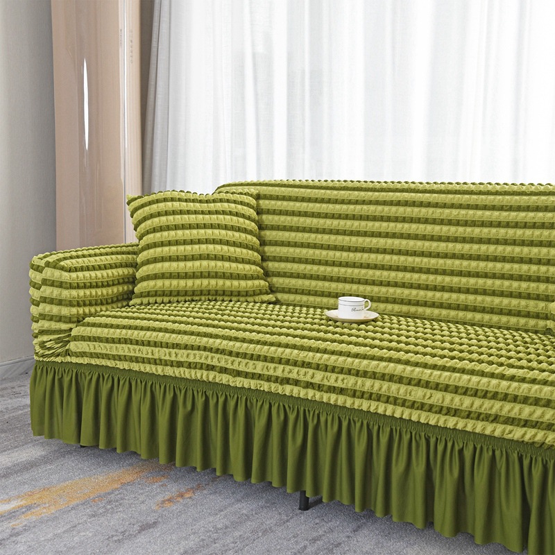 Nueva funda de sofá de lujo ligero, funda de sofá elástico grueso de gasa de espuma, funda universal todo incluido anti-agarre de gato, cuatro estaciones universales