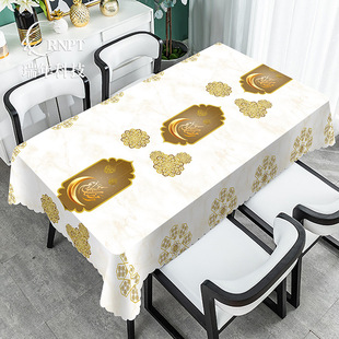 [Factory direct] Chinese retro printing tablecloth rectangular tablecloth waterproof and oil-proof PVC table cloth
