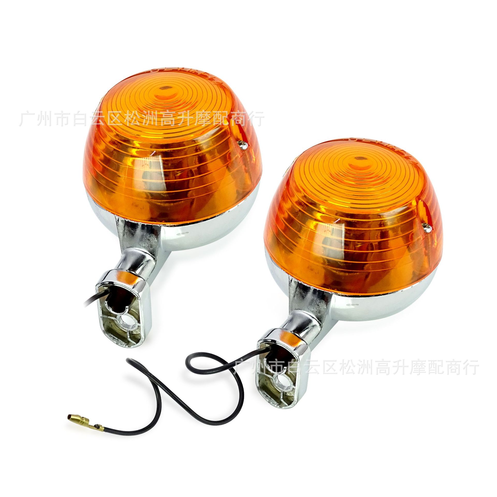 Cross-border e-commerce JH70 metal turn signal light, vintage motorcycle old model CG turn signal light, round turn signal light