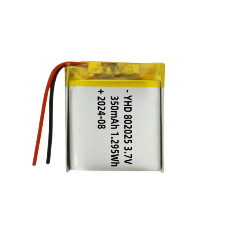 Полимерная литиевая батарея 802025 350 мА·ч 3.7V для видеорегистратора, контейнер для косметики, кемпинговый свет, аккумулятор перезаряжаемый