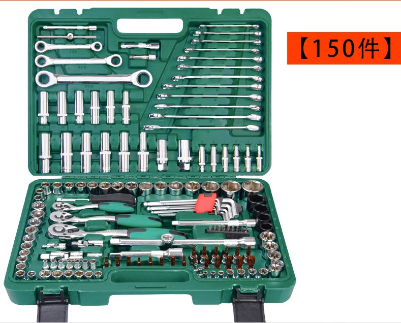 Set, wrench, gloves, 121 pieces