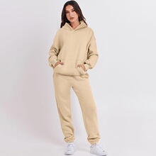 P 26508 Oversized hoodie jogger set 宽松连帽卫衣套装