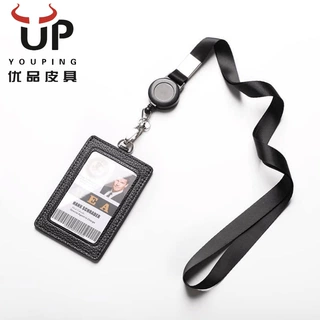 伸缩挂绳PU卡包多卡位证件卡套银行信用卡职场通证件包勤跨境热销