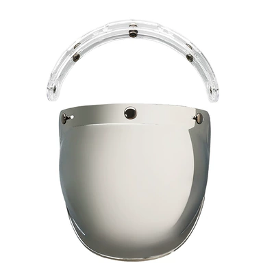 Helmet Mirror Guard Uv | Dəbilqə (Kaska) aksesuarları - silver-free-transparent-bracket