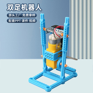Bipedal Robot DIY Technology Small Production Kidsren's Fun Toys Kidsren's Handmade Science Experiment Model Wholesale