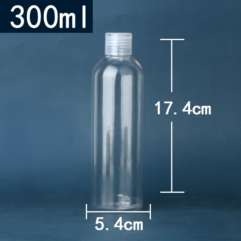 スポット5-100ミリリットルフリップボトルpet透明プラスチック分注ボトル液体ローションボトル蝶蓋分注ボトル|undefined