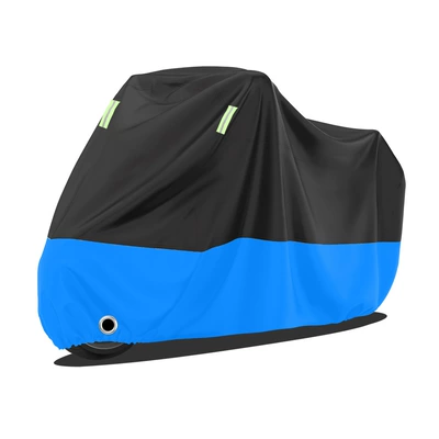 Car clothing — Ready Supply of Motorcycle Covers to - m20090100cm-black-on-top-and-blue-on-bottom