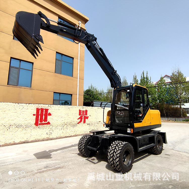 山东7吨轮式挖掘机厂家批发,轮胎挖掘机 小型挖掘机价格